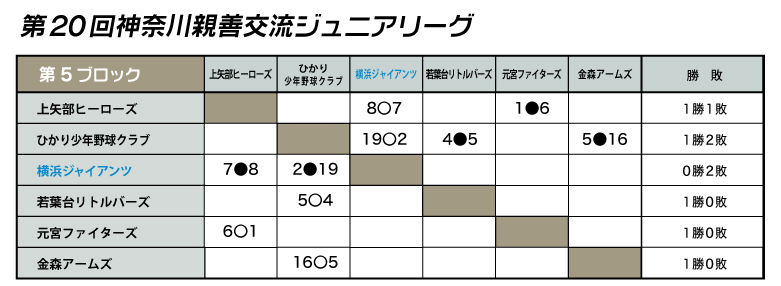 親善ジュニアリーグ