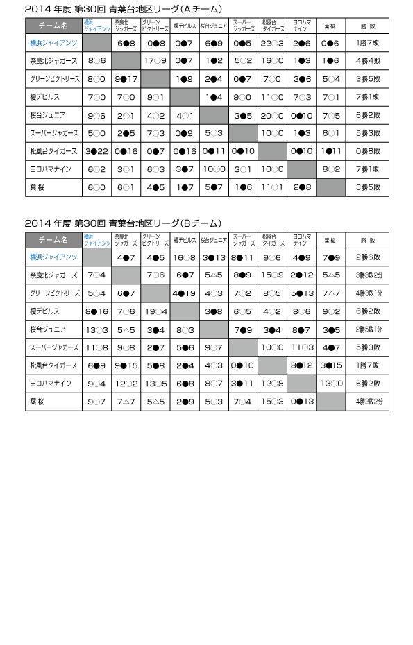 青葉台地区リーグ